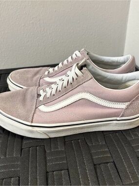 Vans Old Skool Sneakers in Light Purple and White